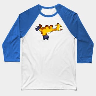 Giraffe Inline skating Roller skates Baseball T-Shirt